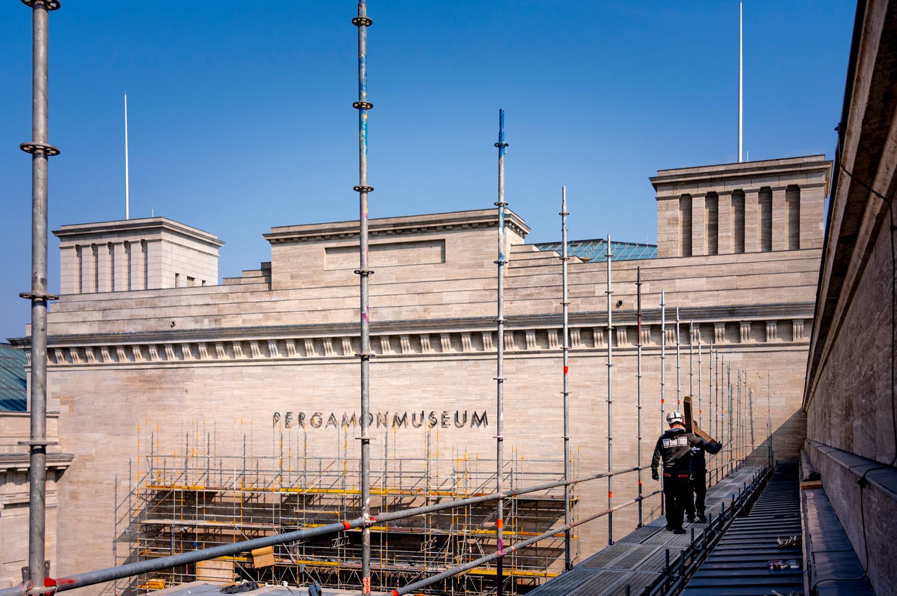 Gerüst am Pergamonmuseum